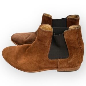 Aldo Men's Suede Chelsea Boots Brown Leather Sole US 10
